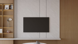 Fluted Panel TV Wall